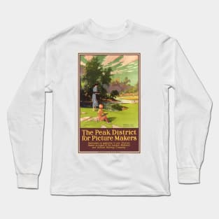 The peak district for picture makers Vintage Poster 1920s Long Sleeve T-Shirt